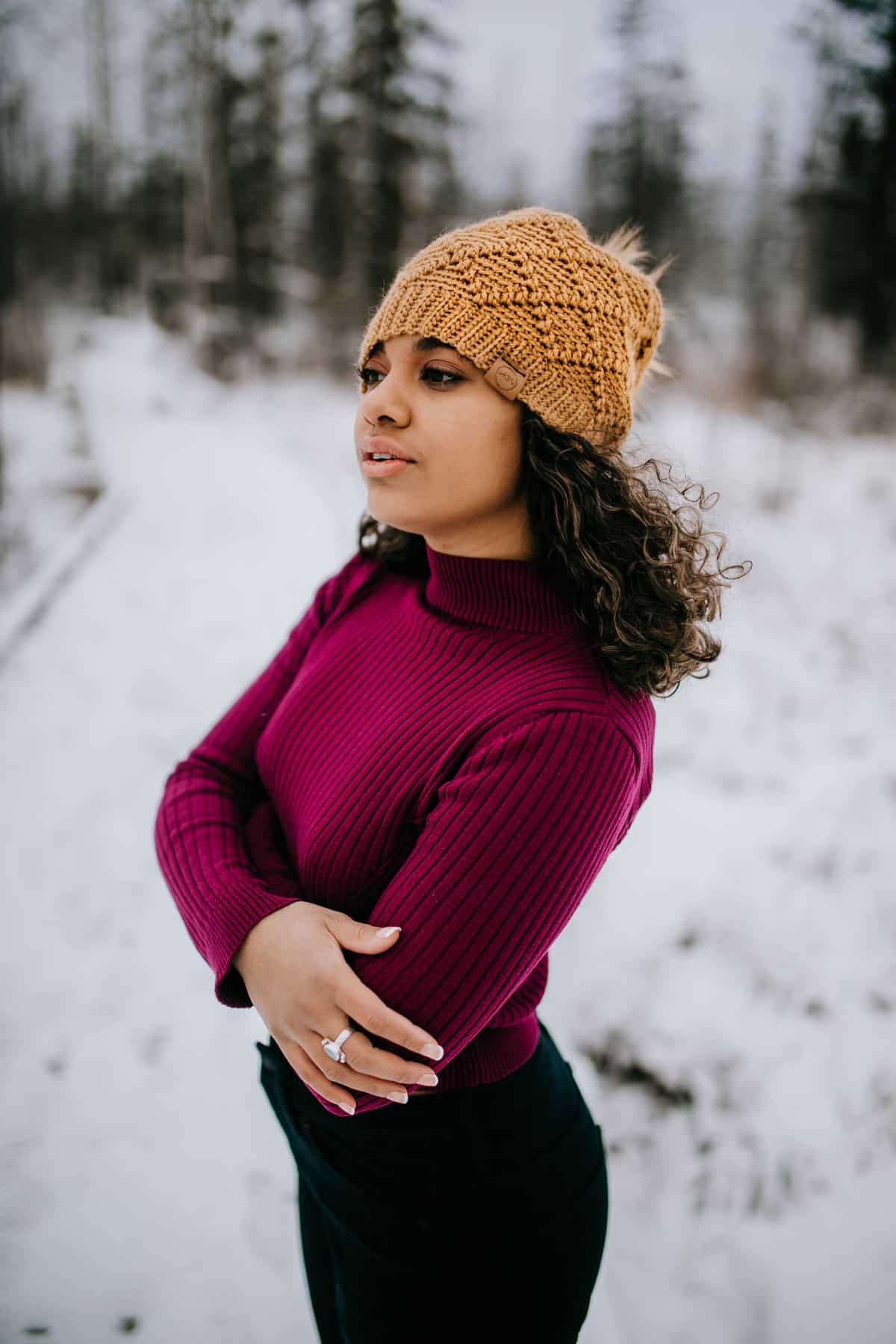 Free Crochet Hat Pattern - Diamonds Beanie, Slouch, Messy Bun & Ear Warmer by A Crocheted Simplicity #crochethat #crochetbeanie #freecrochetpattern #crochetmessybun #crochetearwarmer #handmade #crochetdiamonds