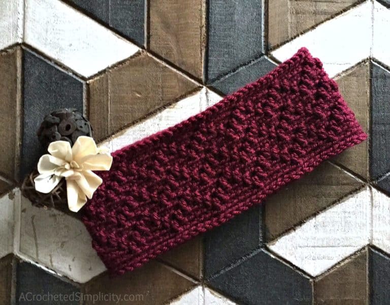 Chevron Peaks Ear Warmer – Free Crochet Pattern