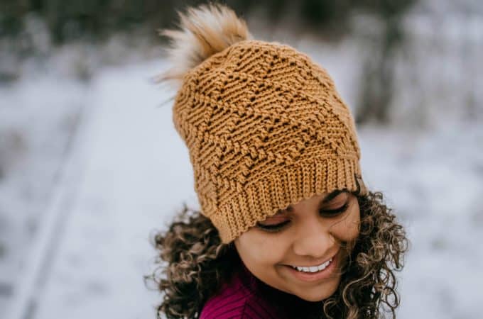 Free Crochet Hat Pattern - Diamonds Beanie, Slouch, Messy Bun & Ear Warmer by A Crocheted Simplicity #crochethat #crochetbeanie #freecrochetpattern #crochetmessybun #crochetearwarmer #handmade #crochetdiamonds