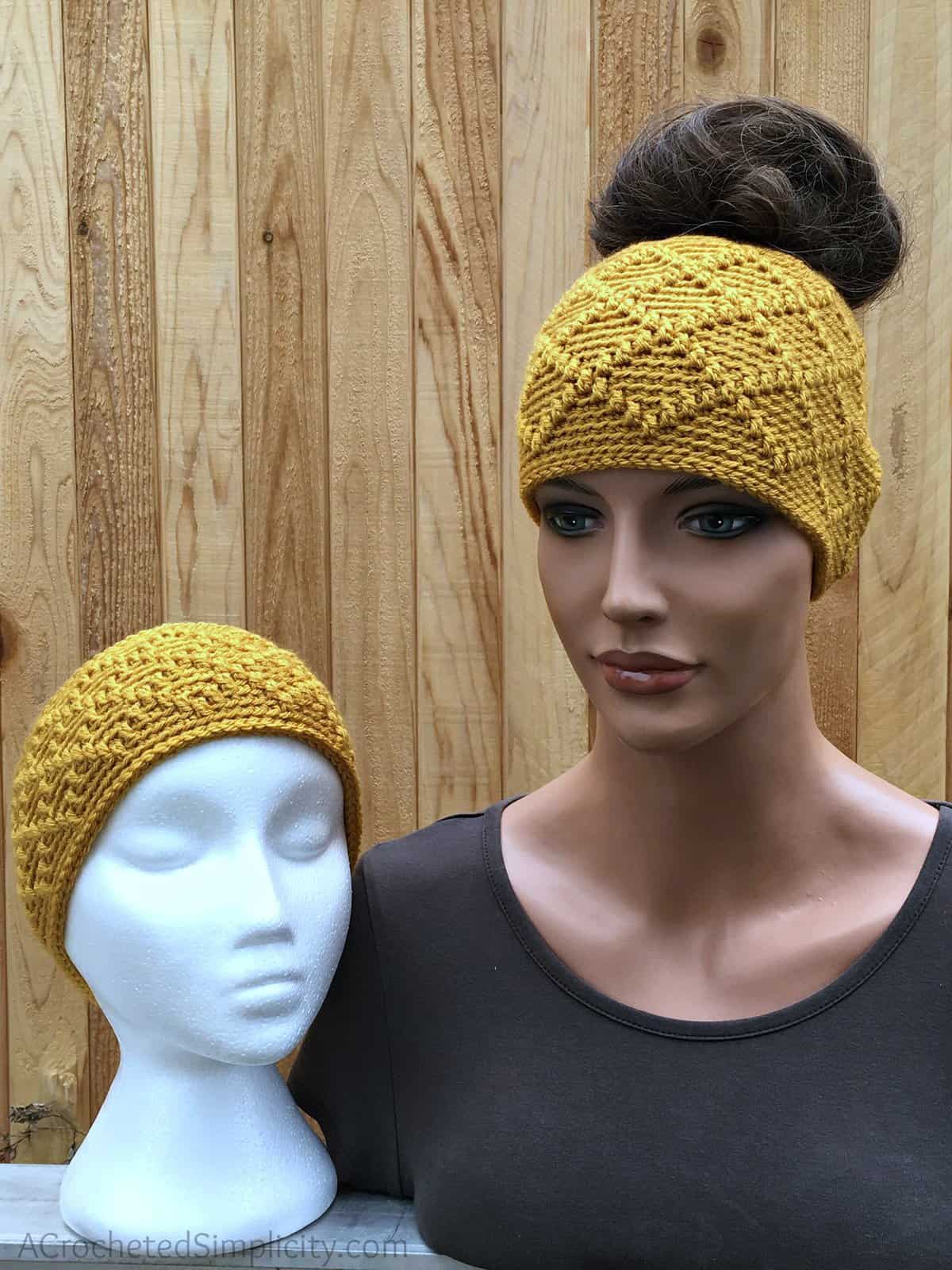 Free Crochet Ear Warmer Pattern - Diamonds Ear Warmer by A Crocheted Simplicity #crochetearwarmer #freecrochetpattern #freecrochetearwarmer #handmade #crochetheadwarmer #crochetdiamonds