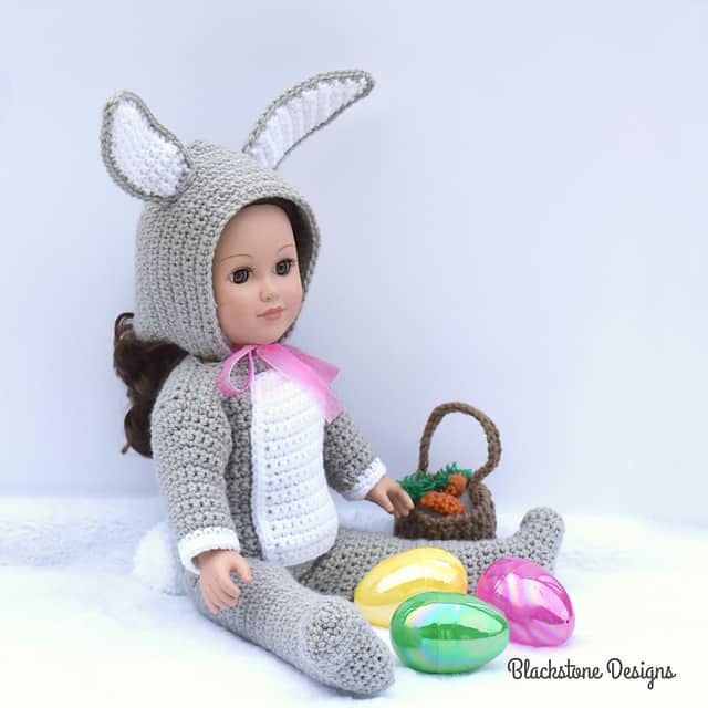 Crochet Doll Pattern - Bunny Costume Doll Pattern by Blackstone Designs