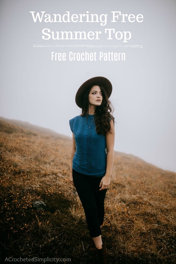 Free Crochet Top Pattern - Wandering Free Summer Top by A Crocheted Simplicity #freecrochetpattern #summertop #summercrochetfashion #freecrochettoppattern #crochet #handmadesummertop #crochetsummertop