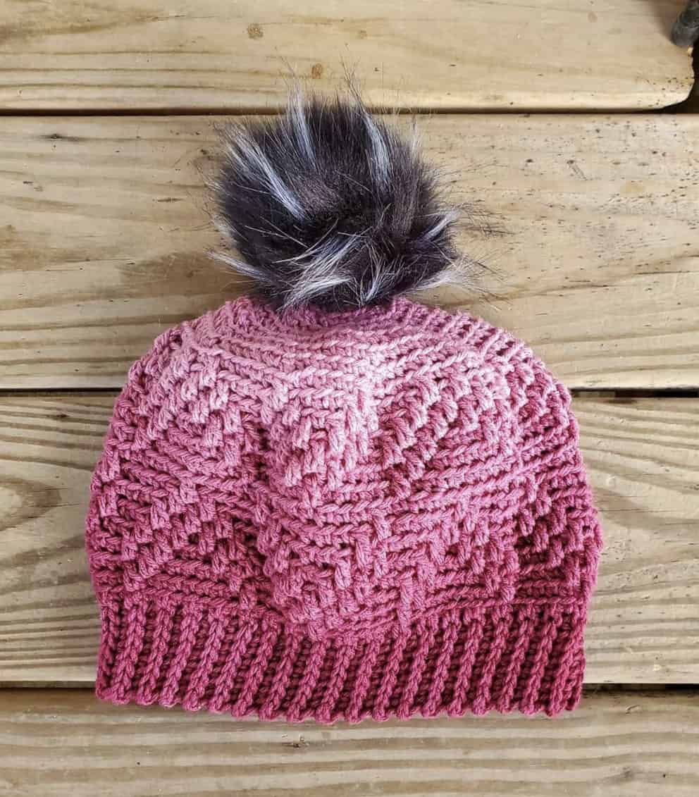 Free Crochet Hat Pattern - Arrows Beanie & Slouch by A Crocheted Simplicity #freecrochetpattern #freecrochethatpattern #crochethatpattern #crochetbeaniepattern #crochetslouchpattern #crochetbeanie #crochethat #crochetslouch #texturedcrochet #crochetstyle