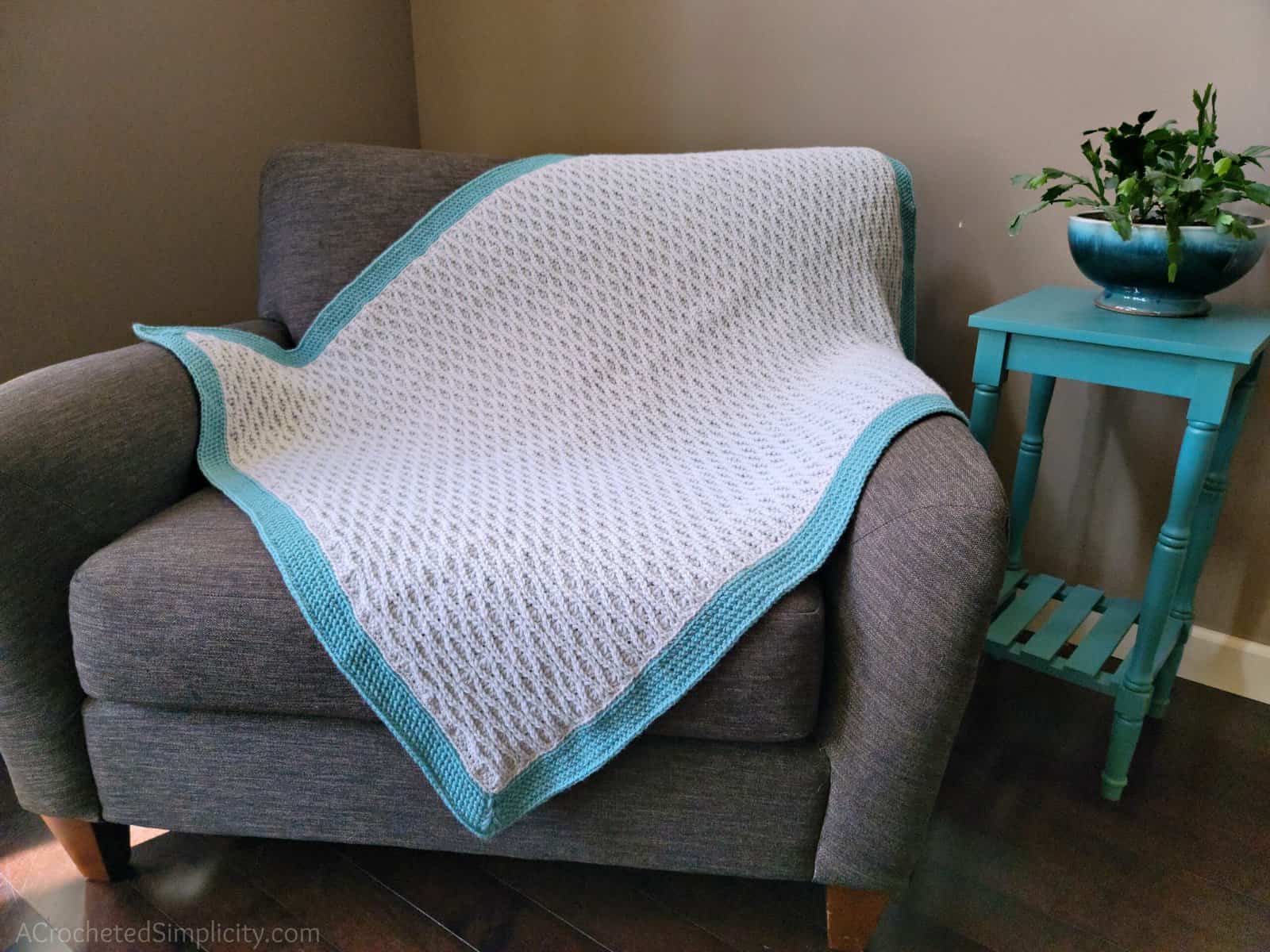 Free Crochet Blanket Pattern - Triple Textures Afghan by A Crocheted Simplicity #freecrochetblanketpattern #freecrochetafghanpattern #texturedcrochet crochetblanket