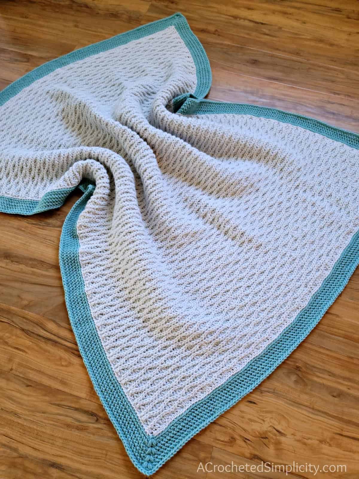 Free Crochet Blanket Pattern - Triple Textures Afghan by A Crocheted Simplicity #freecrochetblanketpattern #freecrochetafghanpattern #texturedcrochet crochetblanket