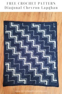 Diagonal Chevron Lapghan - Free Crochet Blanket Pattern - A Crocheted ...