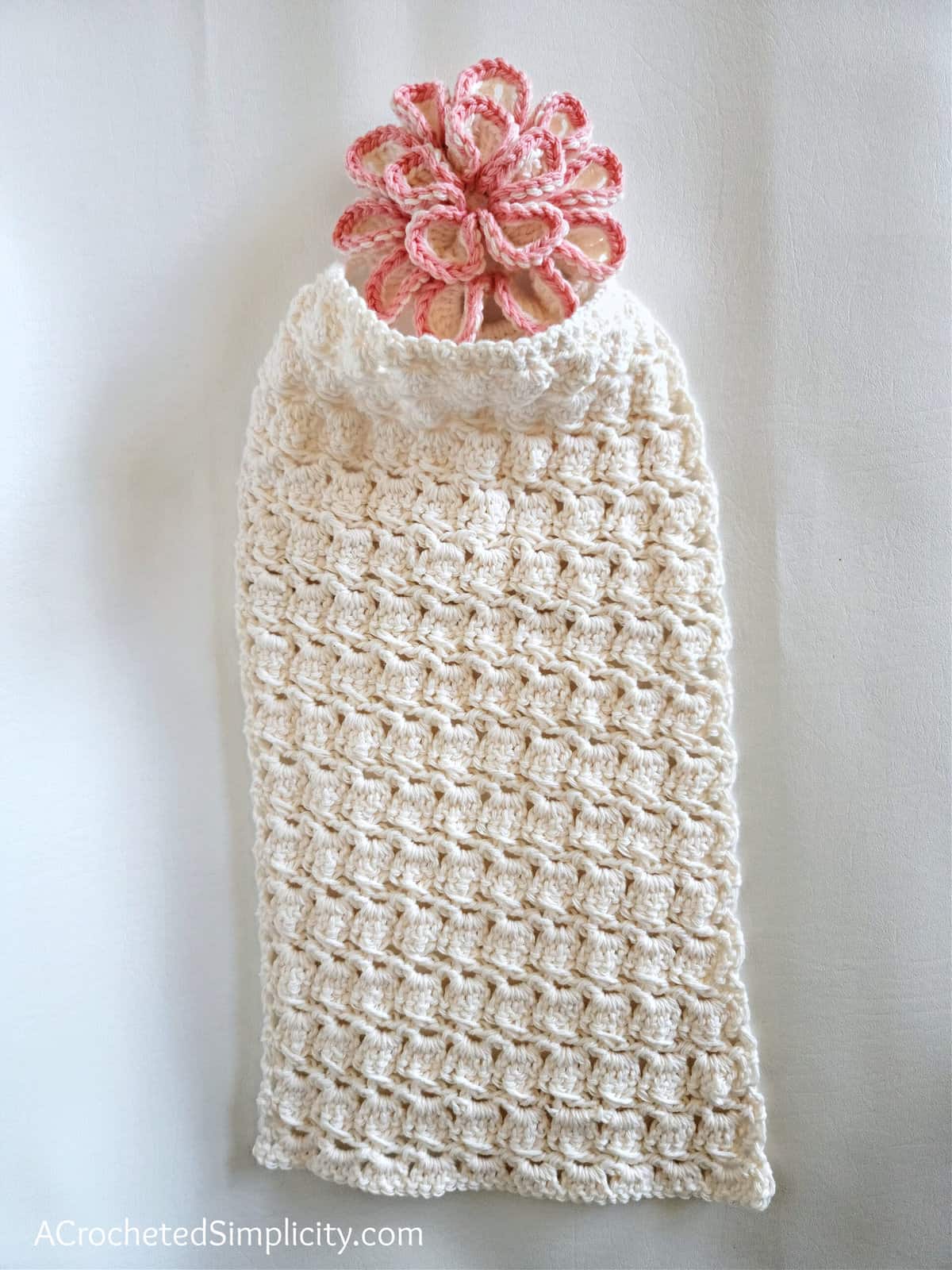 Farmhouse Dandelion Crochet Kitchen Towel