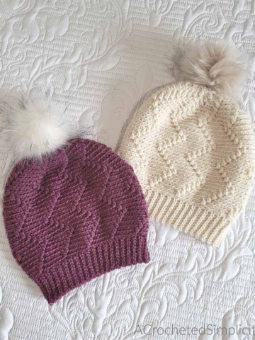 Free Crochet Hat Pattern - Zig Zag Slouch by A Crocheted Simplicity #freecrochetpattern #crochethatpattern #crochetslouchpattern #crochethat #handmadehat