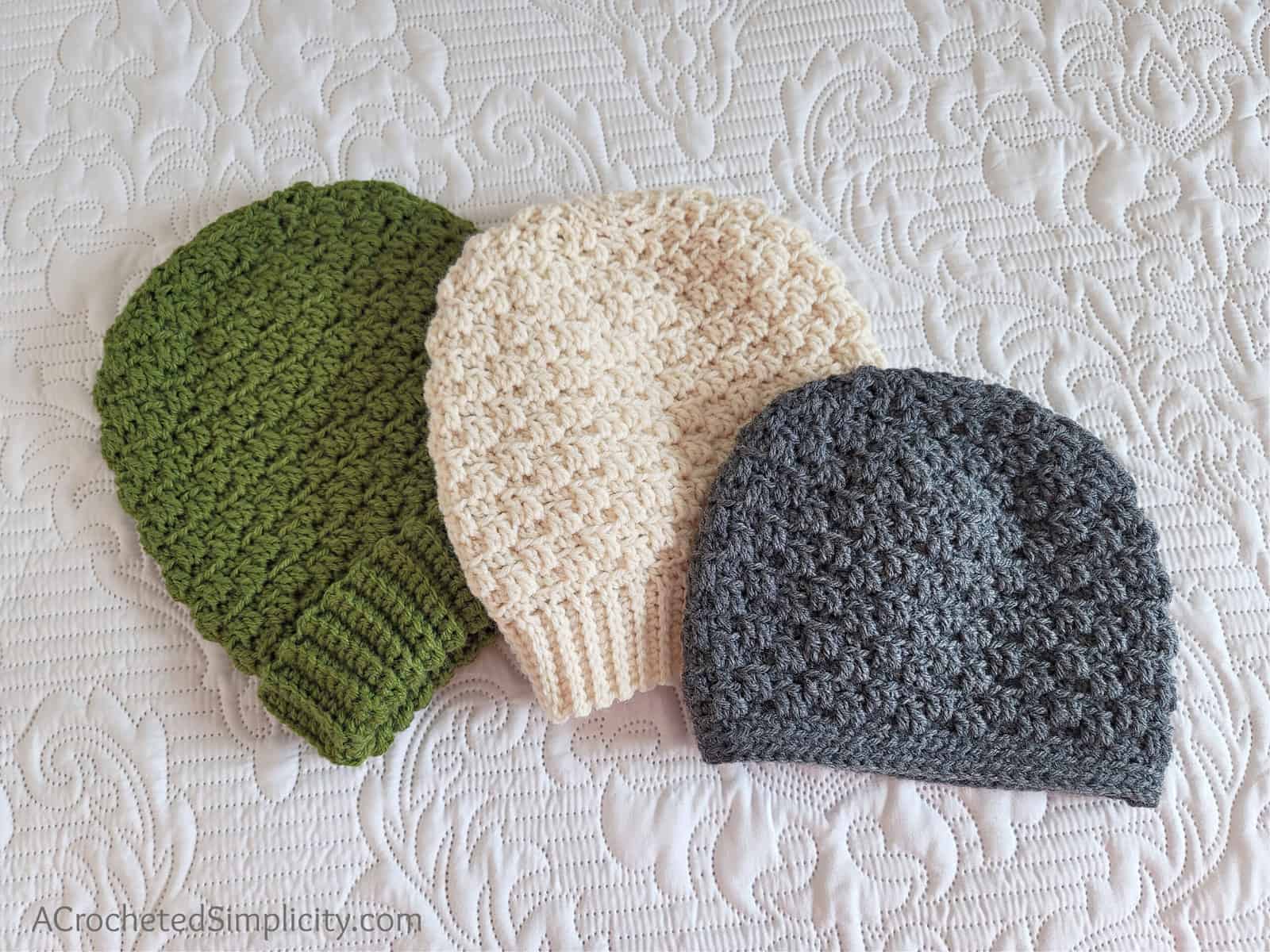 Free Crochet Hat Pattern - Avalon Beanie & Slouch by A Crocheted Simplicity #freecrochetpattern #crochethatpattern #crochetslouchpattern #crochethat #handmadehat