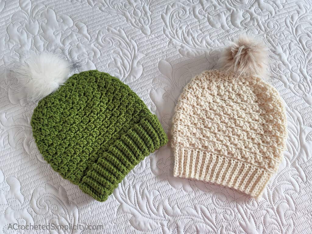 Avalon Beanie & Slouch - Free Crochet Hat Pattern - A Crocheted Simplicity
