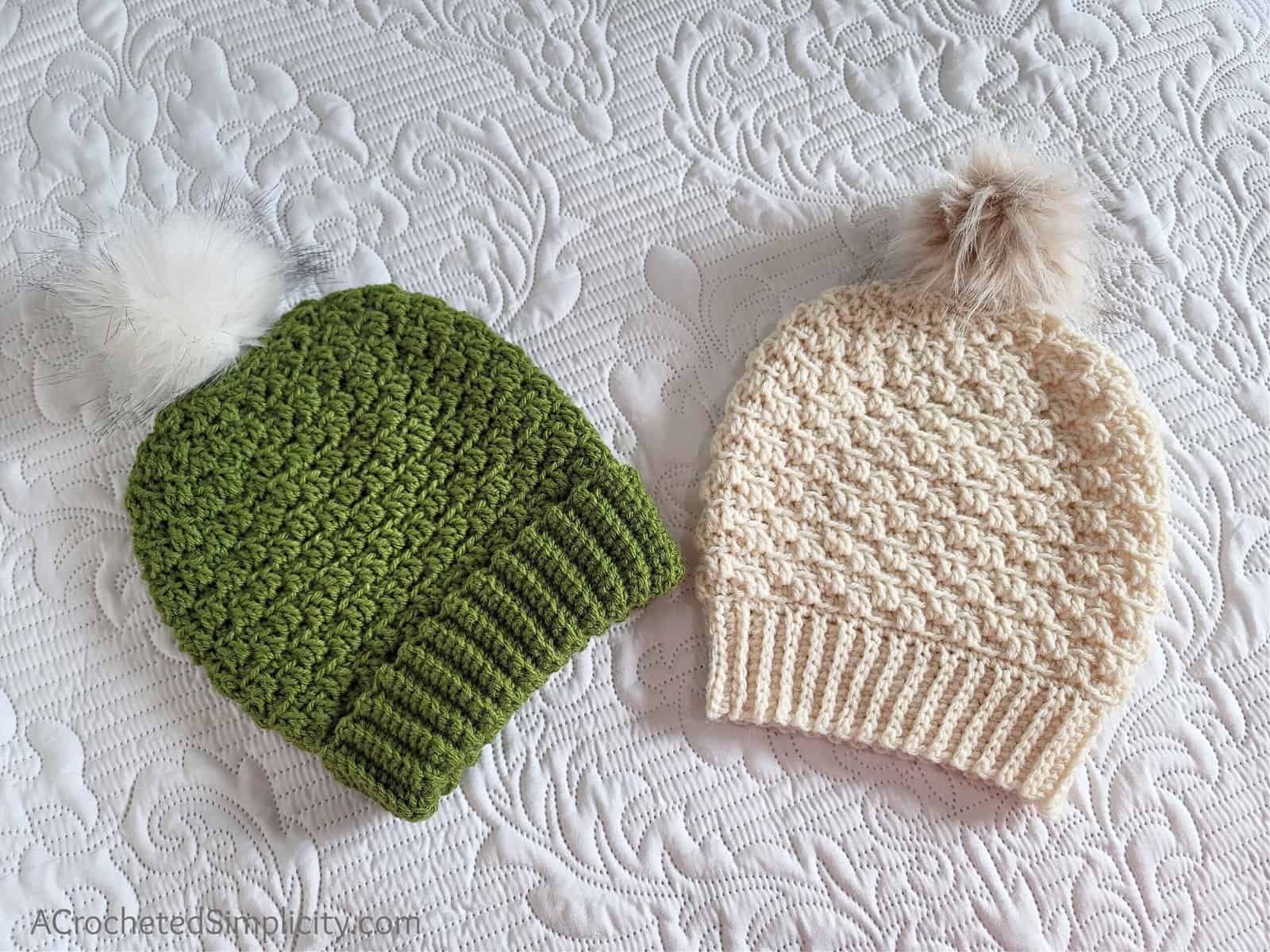 Free Crochet Hat Pattern - Avalon Beanie & Slouch by A Crocheted Simplicity #freecrochetpattern #crochethatpattern #crochetslouchpattern #crochethat #handmadehat