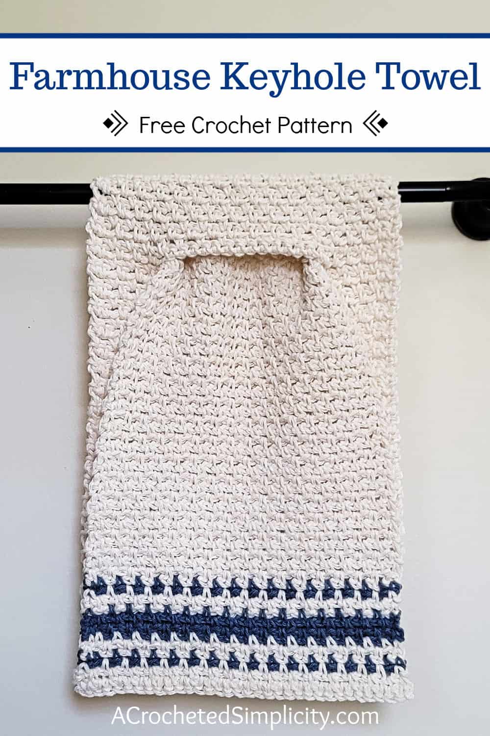 Farmhouse Crochet Tea Towel Holder