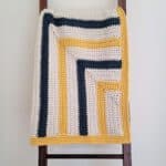 Free Crochet Lapghan Pattern - Mitered Rectangles Lapghan by A Crocheted Simplicity #freecrochetpattern #freecrochetblanketpattern #crochetmiteredsquare #crochetmiteredrectangle #miteredblanket