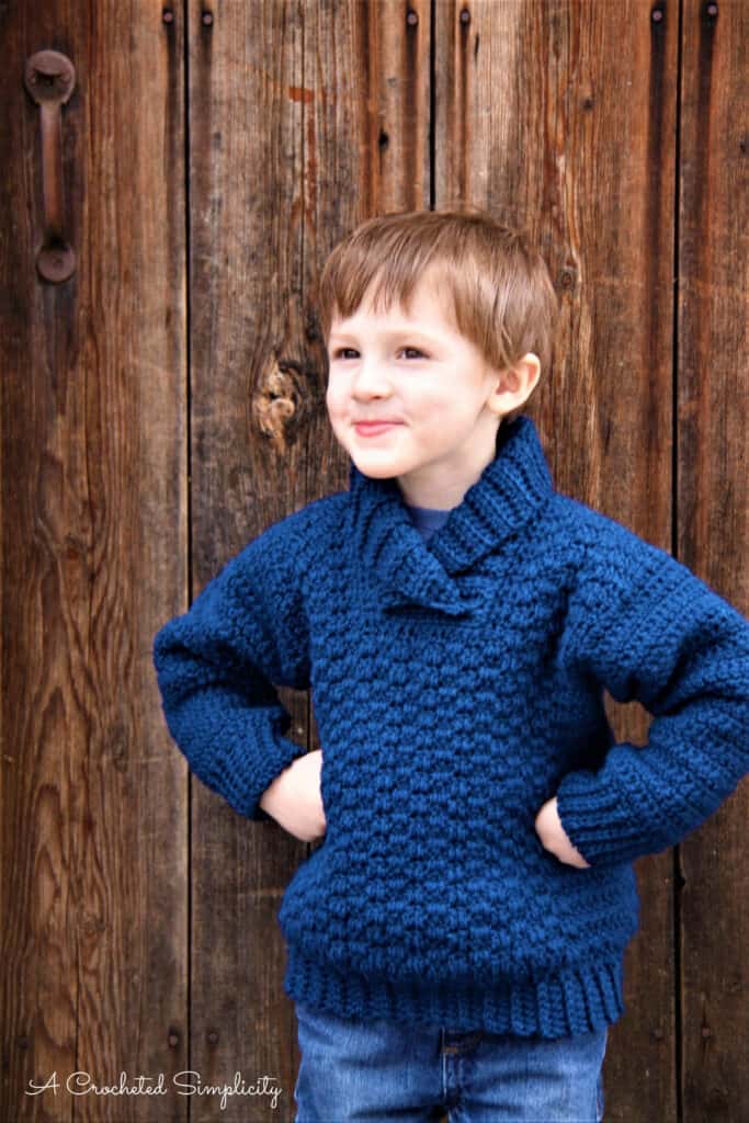 Crochet Pattern - The WULF Kids Pullover by A Crocheted Simplicity