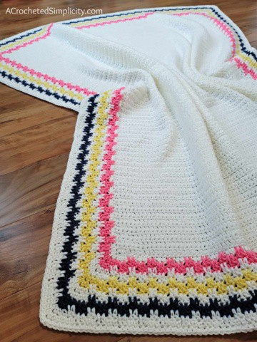 Free Crochet Blanket Pattern - Jossalyn's Afghan by A Crocheted Simplicity #freecrochetpattern #freecrochetblanketpattern #crochetlapghanpattern #crochetblanketpattern #crochet #crochetlapghan #crochetafghan #crochetpuffstitch #homemadeafghan #crochettexture