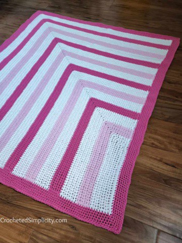 Free Crochet Blanket Pattern - Bubblegum Kisses Baby Blanket by A Crocheted Simplicity #freecrochetpattern #freecrochetblanketpattern #crochetlapghanpattern #crochetblanketpattern #crochet #crochetlapghan #crochetafghan #crochetpuffstitch #homemadeafghan #crochettexture #crochetbabyblanket #crochetblanketpattern #babyblanketpattern #freebabyblanket