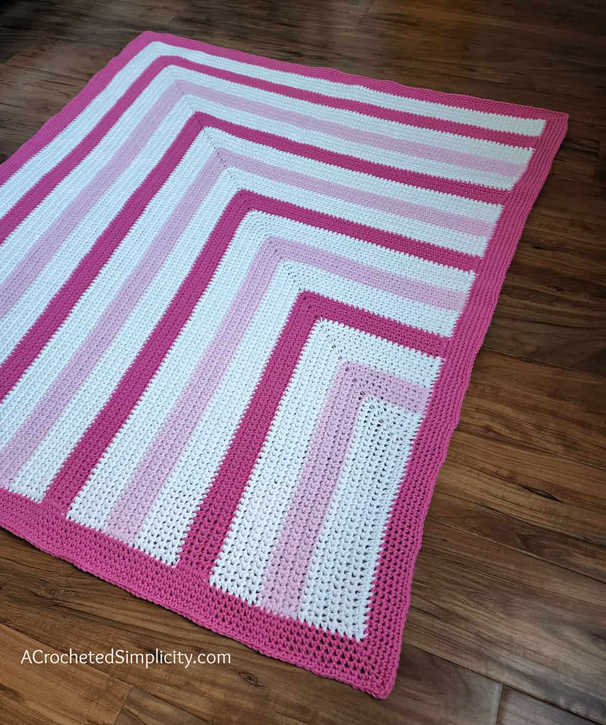 Bubblegum Kisses Baby Blanket - Free Crochet Afghan Pattern