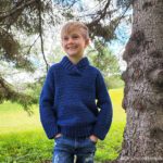 Free Crochet Sweater Pattern - Brentwood Kids Pullover by A Crocheted Simplicity #freecrochetpattern #crochetsweaterpattern #kidssweaterpattern #kidscrochetsweater #kidscrochetsweaterpattern #handmadesweater #crochet #crochetshawlcollarsweater #crochetpullover