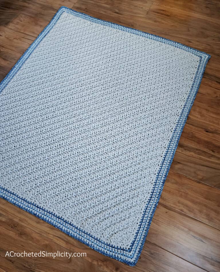 Cuddly Soft Corner-to-Corner Baby Blanket – Free Crochet Afghan Pattern