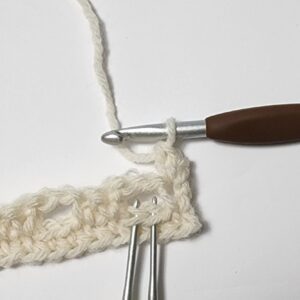 extended moss stitch double crochet moss stitch