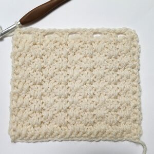 extended moss stitch double crochet moss stitch