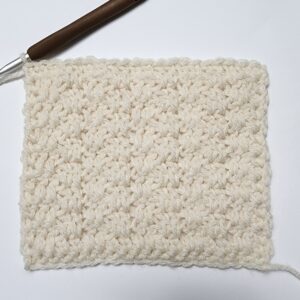 extended moss stitch double crochet moss stitch