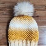 Bulky Crochet Hat Pattern Free Pinterest Image 1
