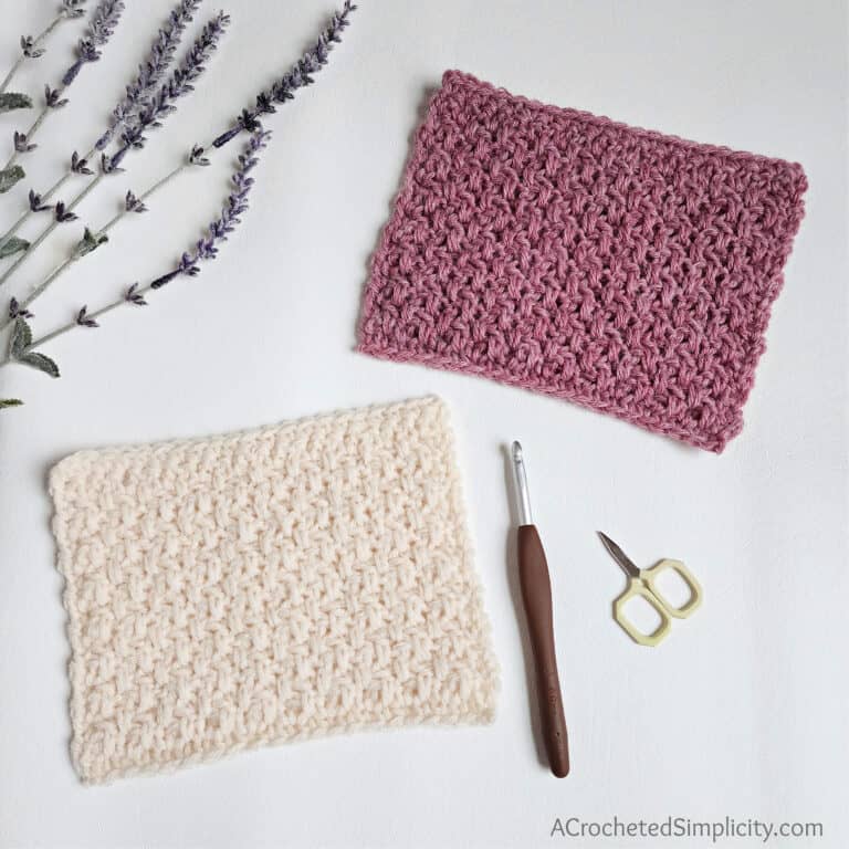 How to Crochet the Extended Moss Stitch
