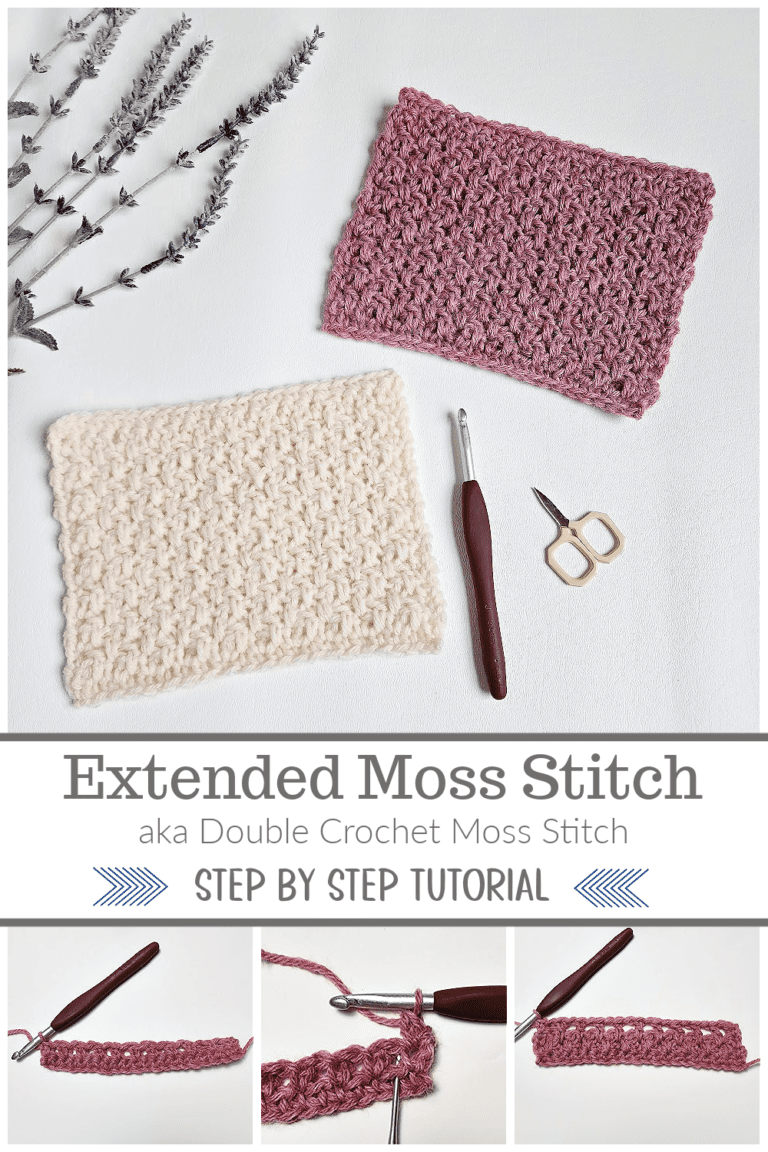 How to Crochet the Extended Moss Stitch A Crocheted Simplicity