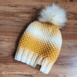 Eloise Slouch - Free Crochet Hat Pattern by A Crocheted Simplicity. #freecrochetpattern #crochetslouchpattern #crochetpattern #mossstitchhat #mossstitch #crochetmossstitch #extendedmossstitch