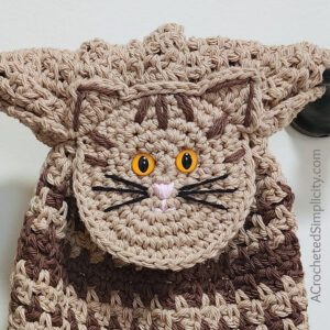 Crochet Tabby Cat Pattern PDF Brown Red Striped Kitty Crochet 