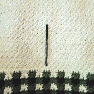 Free Crochet Keyhole Towel Pattern - O' Christmas Tree Towel by A Crocheted Simplicity #freecrochetpattern #crochettowelpattern #christmastowel #christmastreetowel #christmastree #crochetchristmastree #crochetplaidtowel #crochetplaid #crochetbuffaloplaid #crochetchristmas #handmadetowel #stayputtowel #keyholetowel