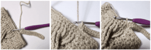 Twisted Textures Wine Cozy - Free Crochet Pattern by A Crocheted Simplicity #freecrochetpattern #crochetwinecozy #crochetwinetote #crochetcables #crochetminibeanstitch #minibeanstitch #handmadewinecozy #quickcrochetgift #oneskeincrochet #diywinecozy