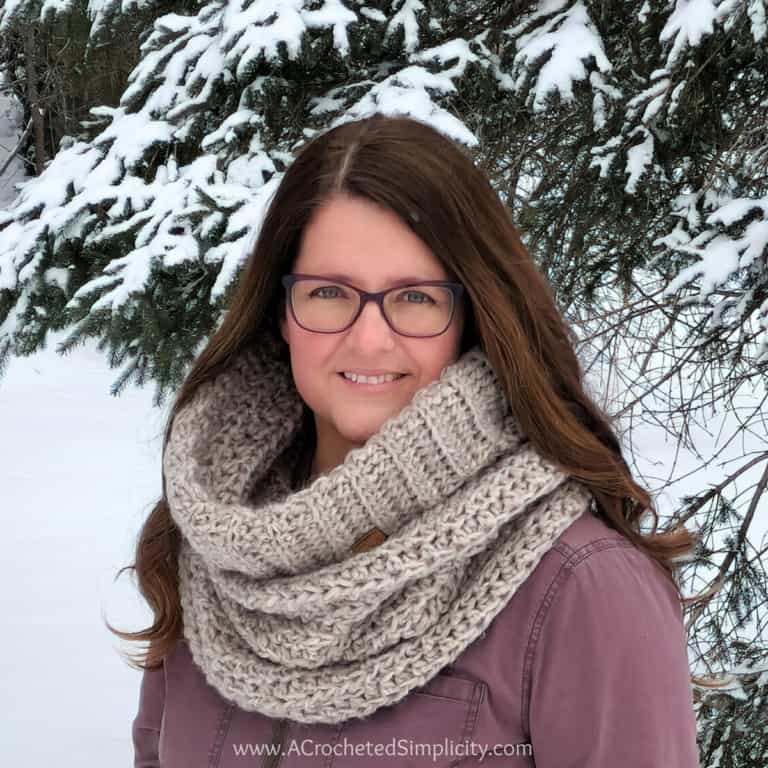 Easy Crochet Hooded Cowl