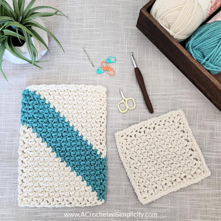 Crochet C2C Mini Bean Stitch