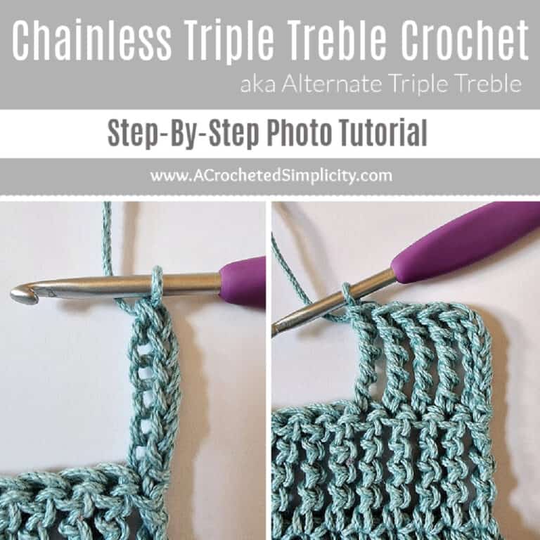 How to Crochet – Chainless Triple Treble Crochet