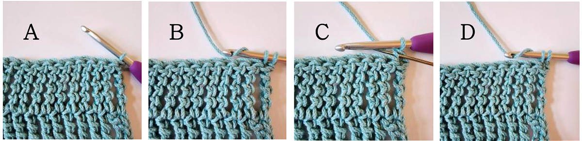 How to begin a chainless triple treble crochet stitch.