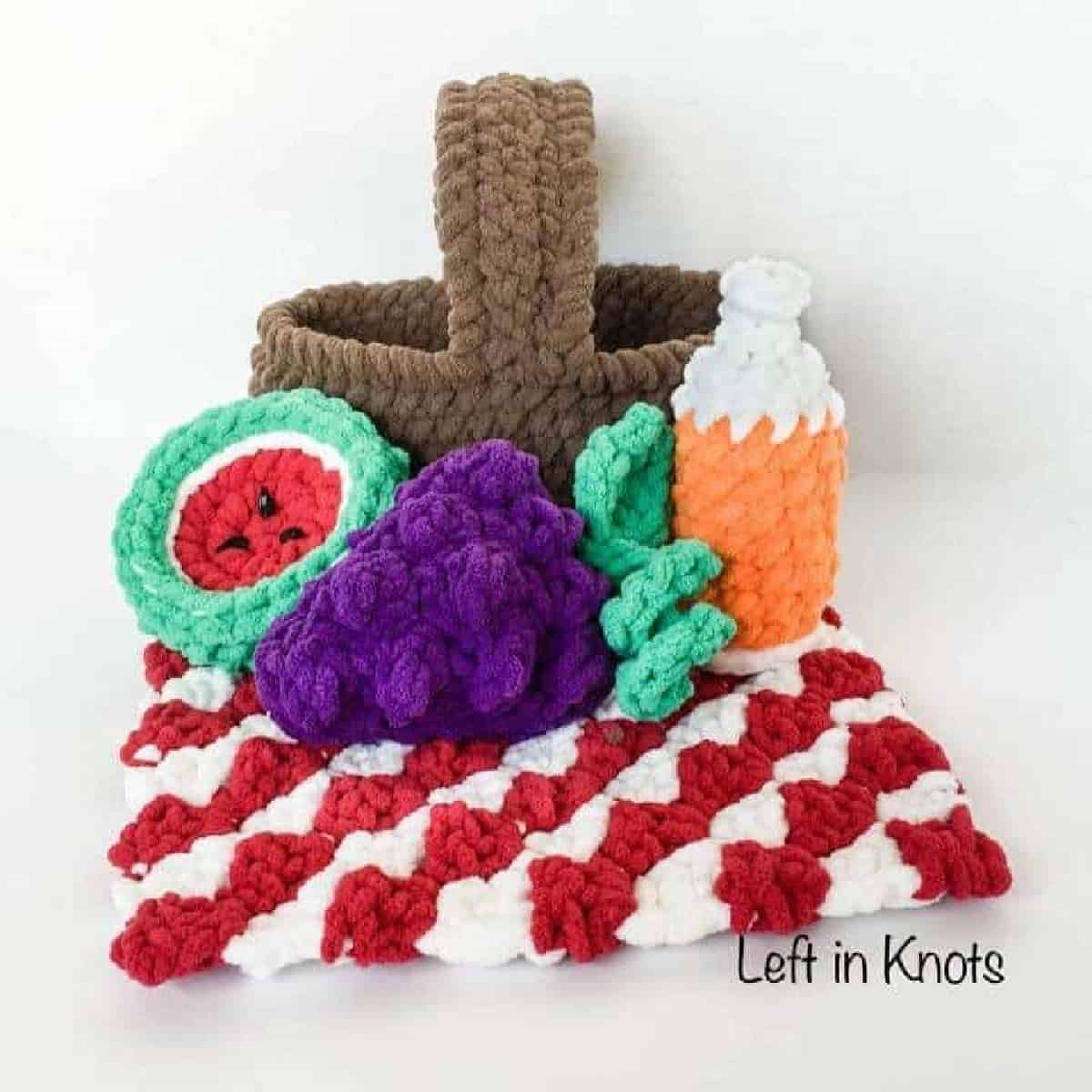 crochet picnic set for kids