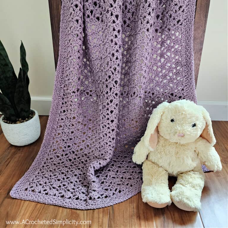 Lacy Baby Blanket Crochet Pattern