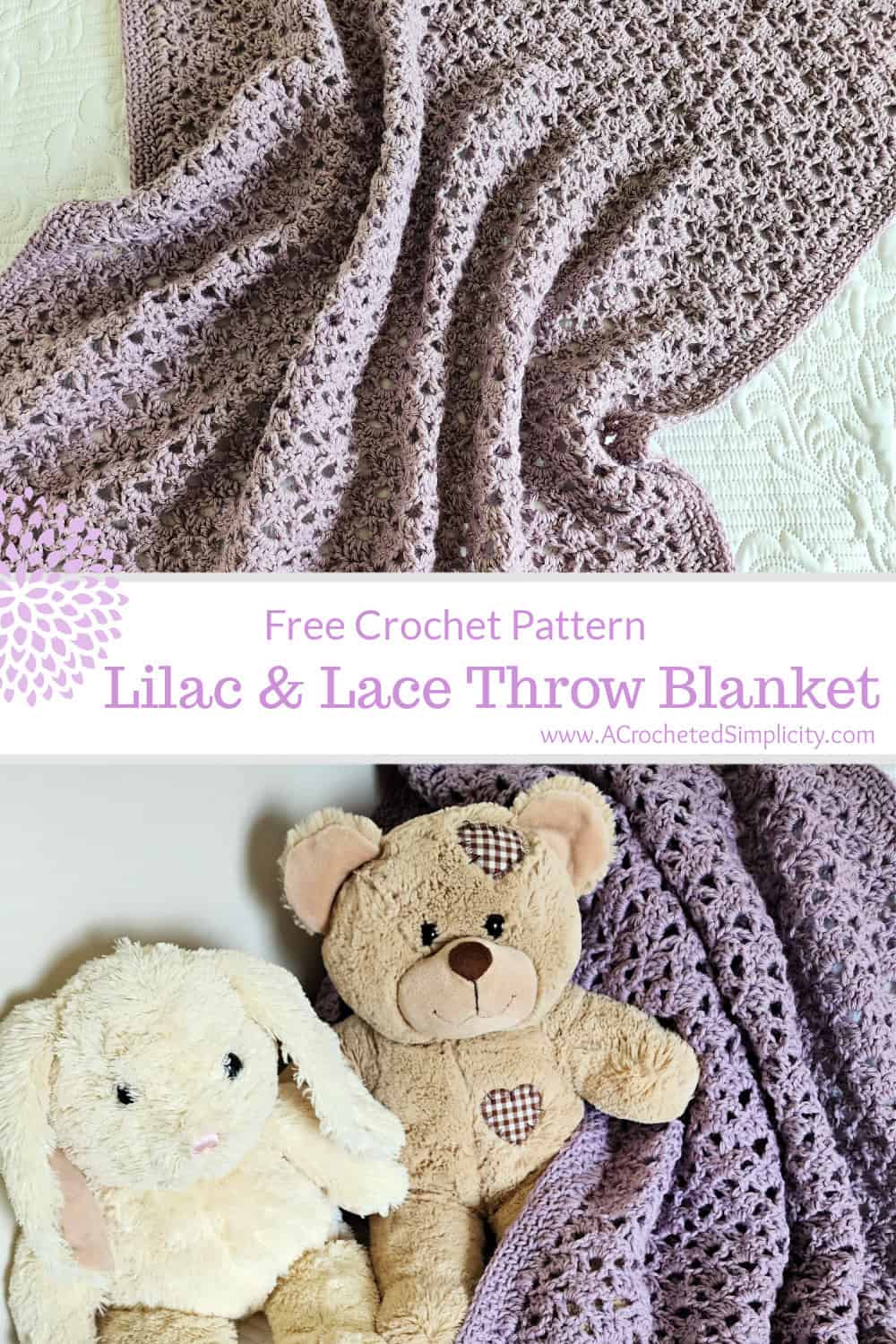 Lacy Baby Blanket Crochet Pattern A Crocheted Simplicity