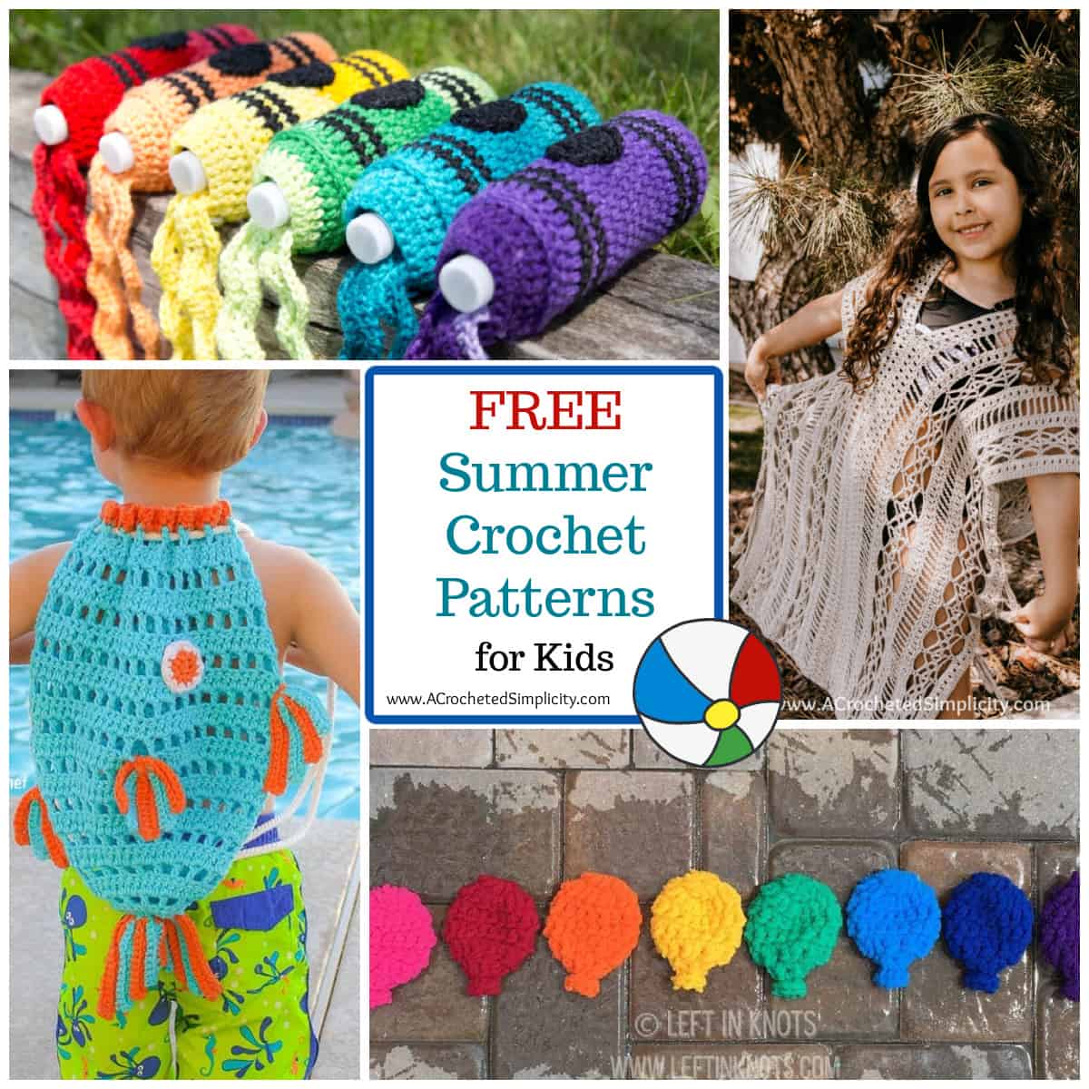 Crochet pattern round up for 35 free summer crochet patterns for kids