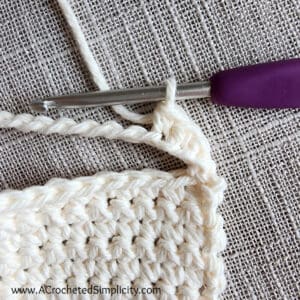 Crochet Chair Caddy - A Crocheted Simplicity