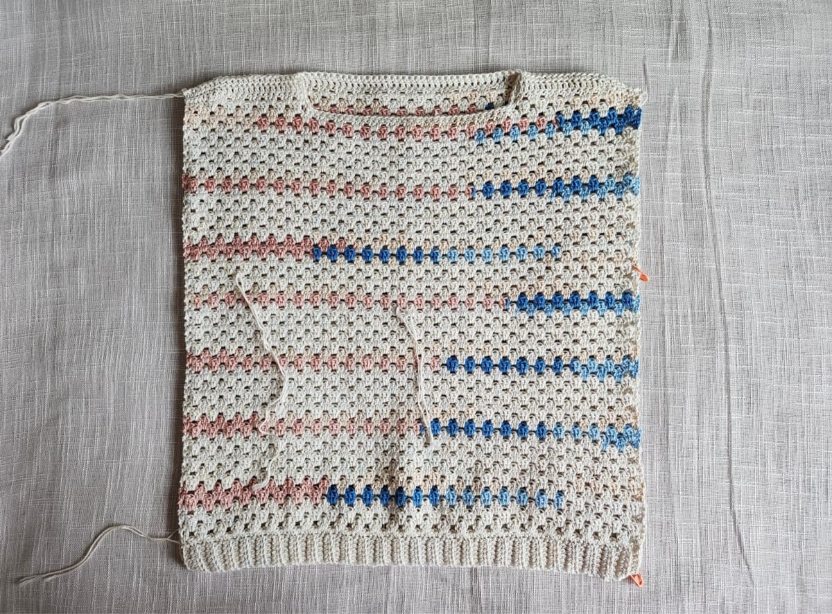 crochet granny stitch top tutorial photo 3
