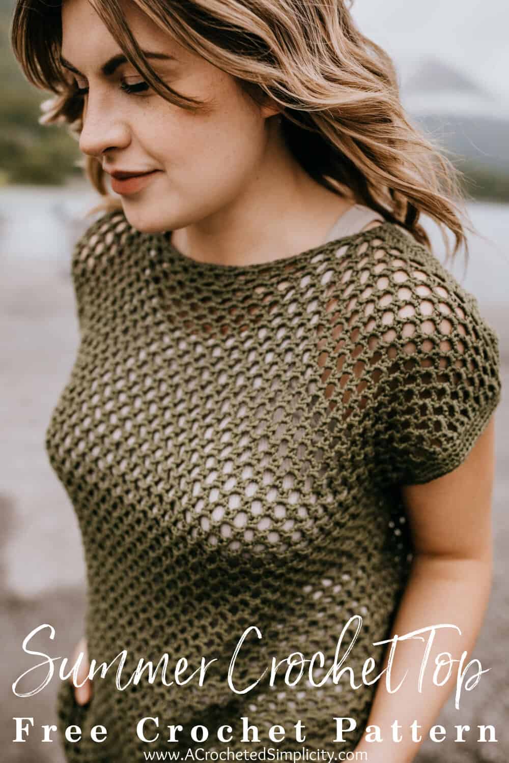 Honeycomb Mesh Crochet Top Pattern - A Crocheted Simplicity