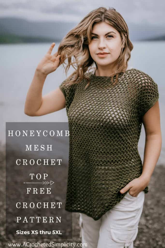 Honeycomb Mesh Crochet Top Pattern - A Crocheted Simplicity