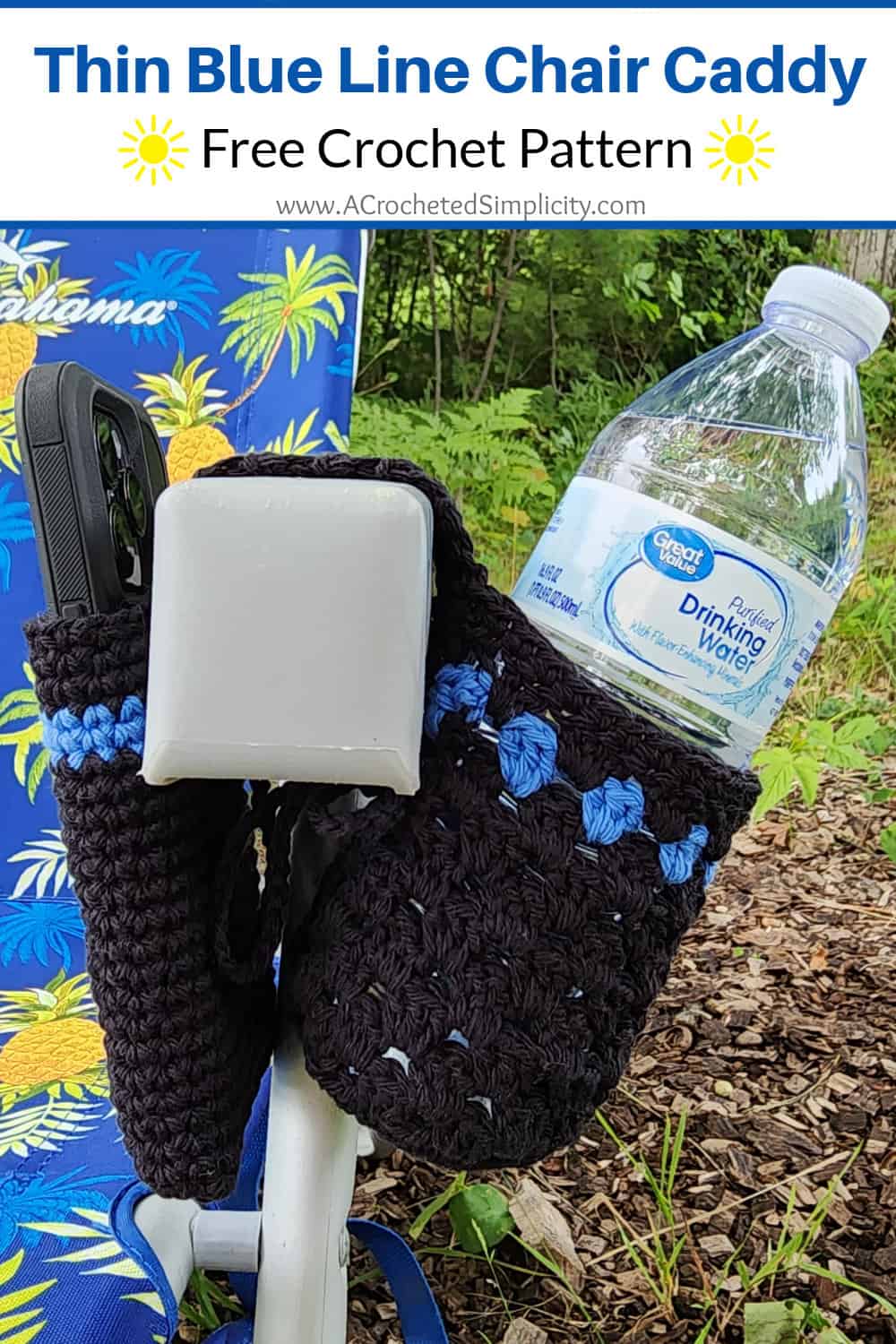 Crochet Chair Caddy A Crocheted Simplicity