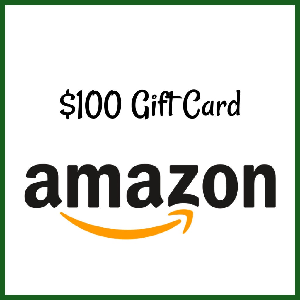 $100 Amazon gift card prize number 1