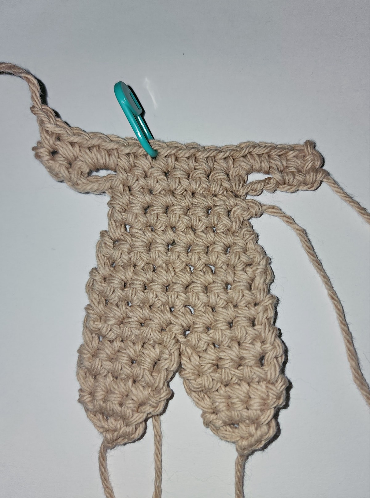 gingerbread man crochet arms complete