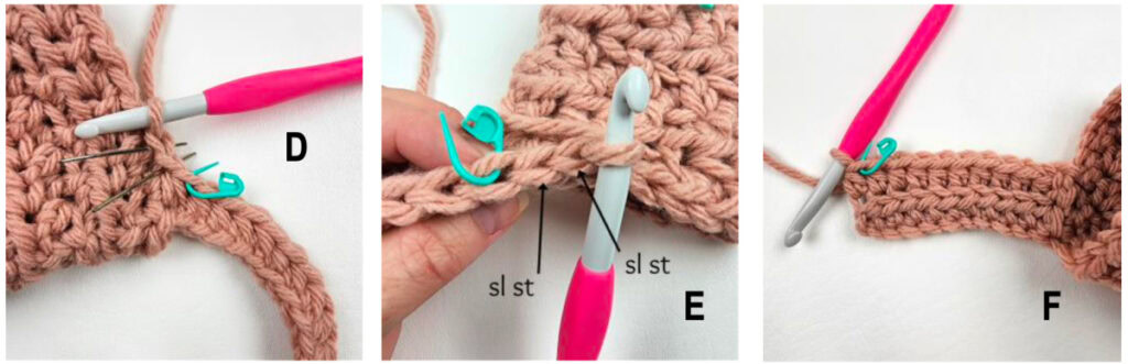 How to attach a crochet cuff ribbing to the sleeve opening of a crochet sweater.