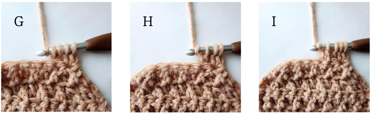 How to make the alternate dc7tog crochet stitch.